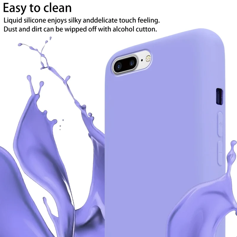 Cadorabo Handy Kette kompatibel mit Apple iPhone 7 PLUS / 7S PLUS / 8 PLUS Silikon Schutzhülle mit längen verstellbaren Kordel Band