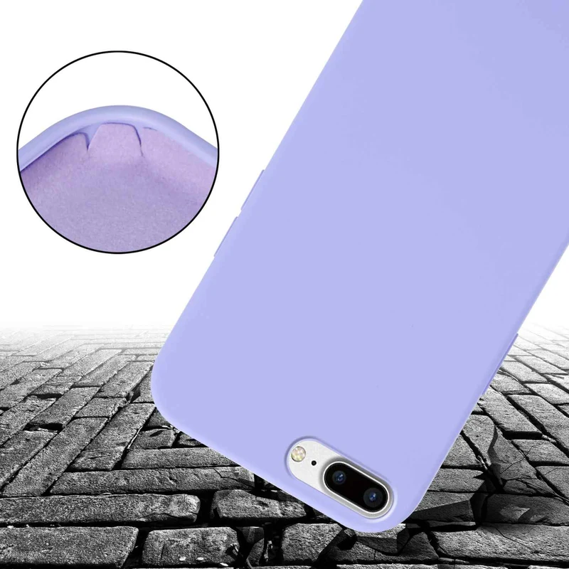 Cadorabo Handy Kette kompatibel mit Apple iPhone 7 PLUS / 7S PLUS / 8 PLUS Silikon Schutzhülle mit längen verstellbaren Kordel Band