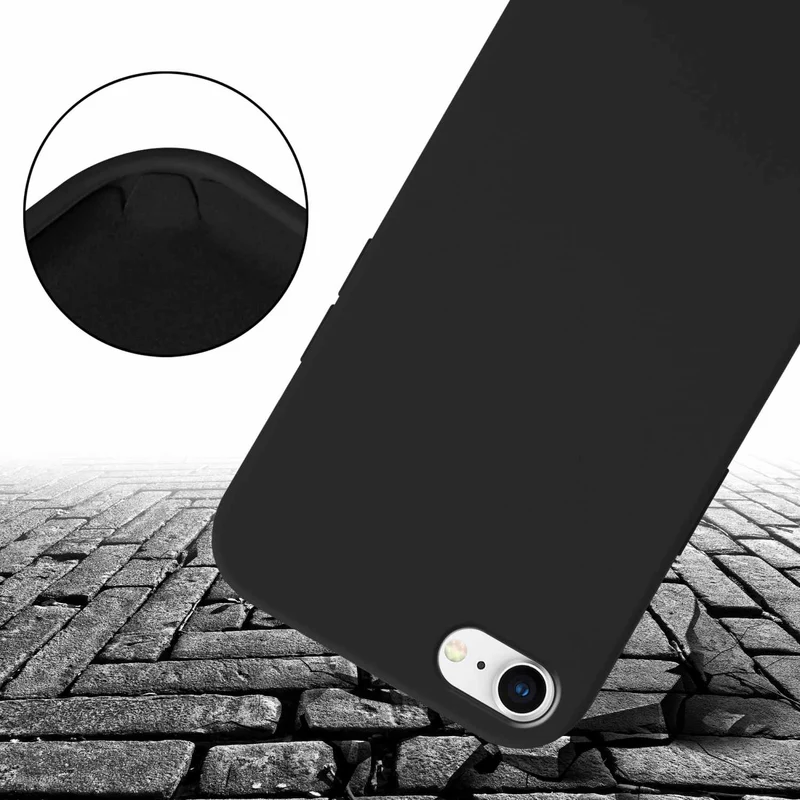 Cadorabo Handy Kette kompatibel mit Apple iPhone 7 / 7S / 8 / SE 2020 Silikon Schutzhülle mit längen verstellbaren Kordel Band