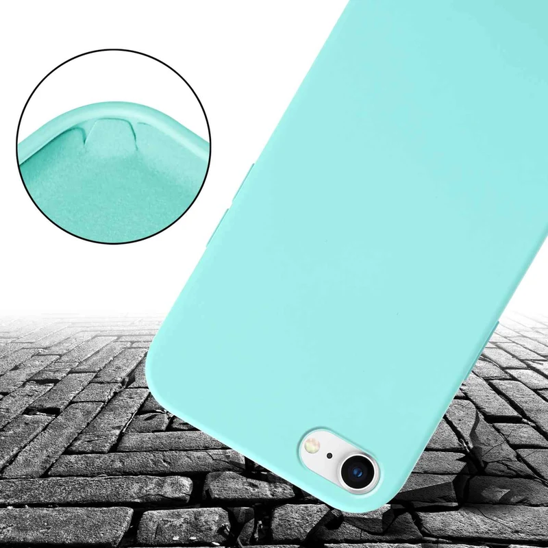 Cadorabo Handy Kette kompatibel mit Apple iPhone 7 / 7S / 8 / SE 2020 Silikon Schutzhülle mit längen verstellbaren Kordel Band