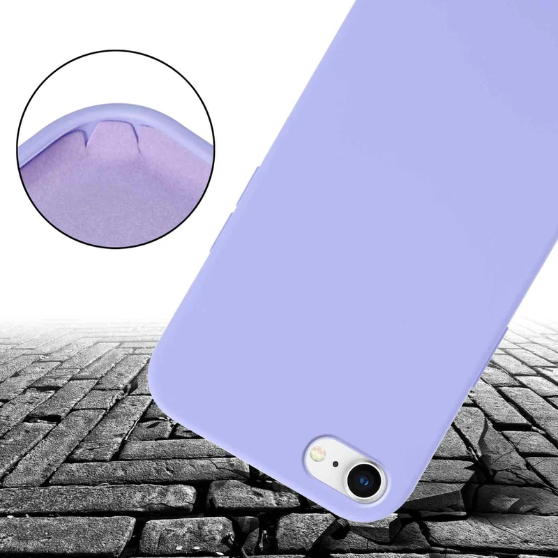 Cadorabo Handy Kette kompatibel mit Apple iPhone 7 / 7S / 8 / SE 2020 Silikon Schutzhülle mit längen verstellbaren Kordel Band