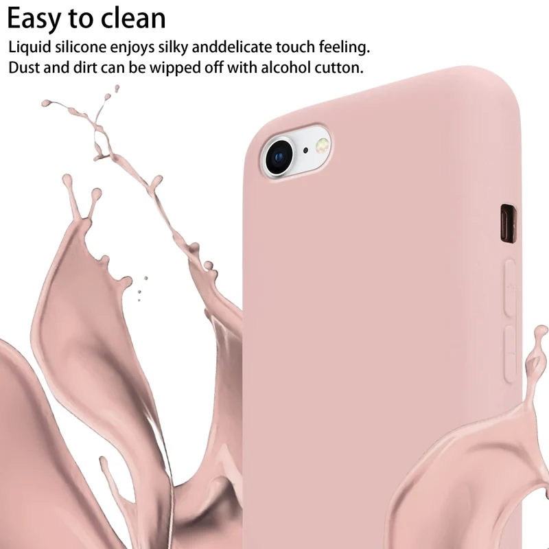 Cadorabo Handy Kette kompatibel mit Apple iPhone 7 / 7S / 8 / SE 2020 Silikon Schutzhülle mit längen verstellbaren Kordel Band