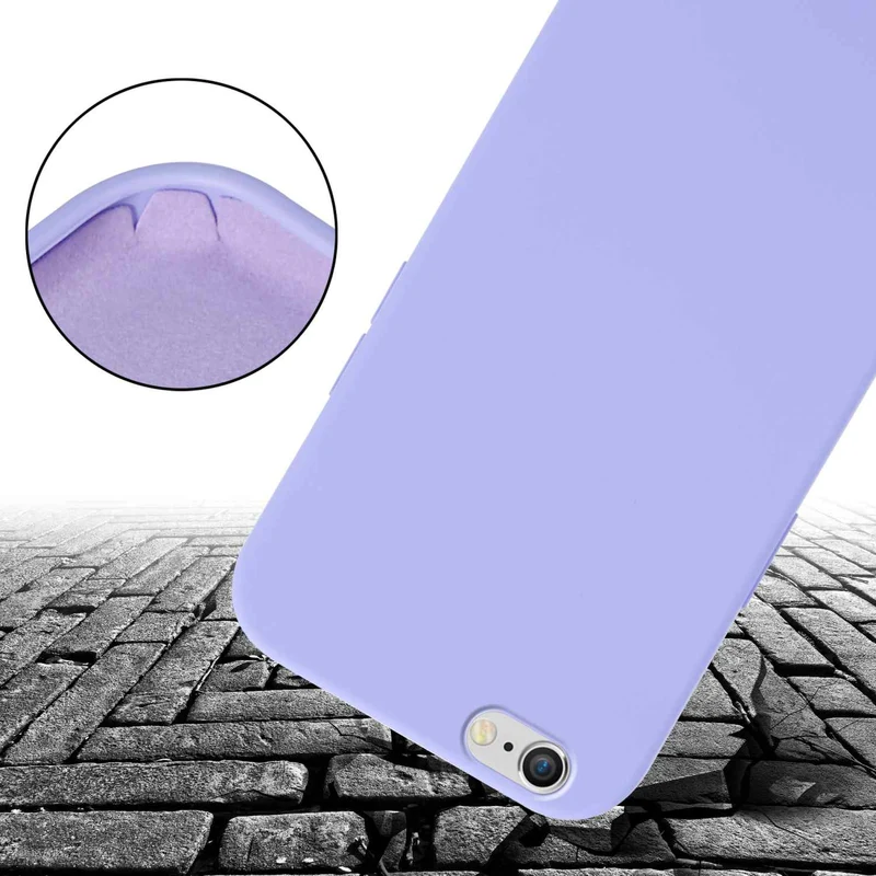 Cadorabo Handy Kette kompatibel mit Apple iPhone 6 PLUS / 6S PLUS Silikon Schutzhülle mit längen verstellbaren Kordel Band