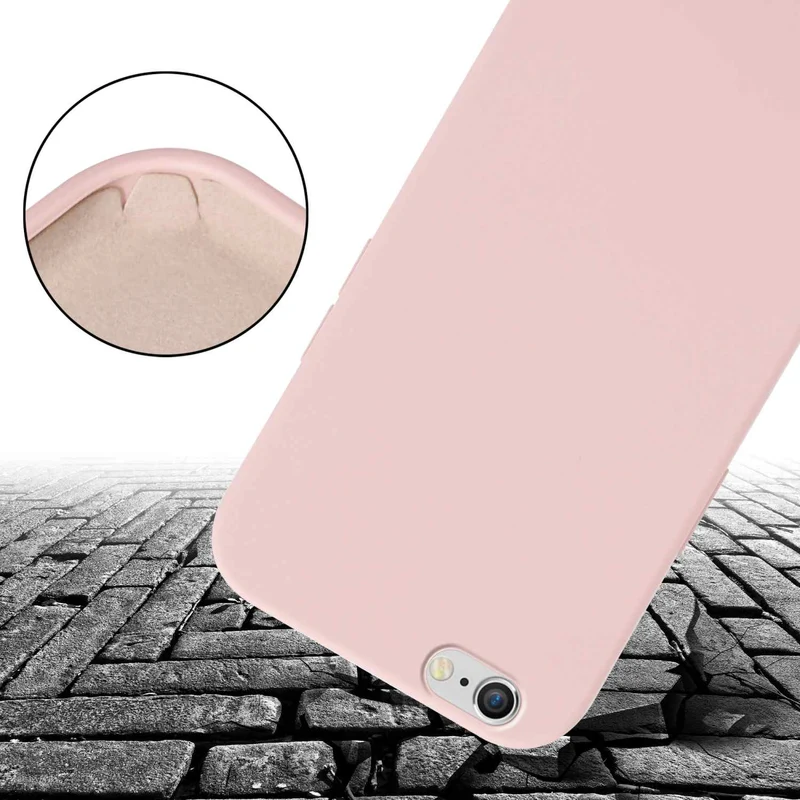 Cadorabo Handy Kette kompatibel mit Apple iPhone 6 PLUS / 6S PLUS Silikon Schutzhülle mit längen verstellbaren Kordel Band