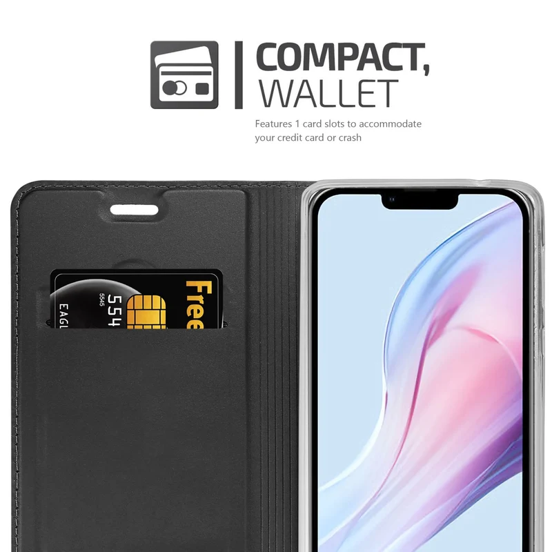 Cadorabo Hülle kompatibel mit Apple iPhone 13 PRO Schutzhülle mit Magnetverschluss, Standfunktion und Kartenfach