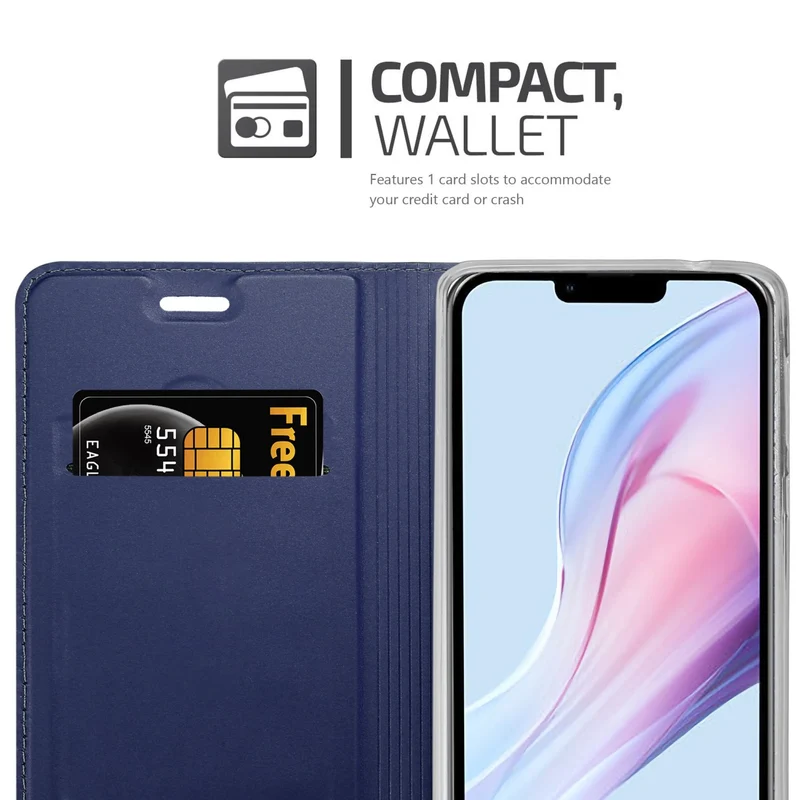 Cadorabo Hülle kompatibel mit Apple iPhone 13 PRO Schutzhülle mit Magnetverschluss, Standfunktion und Kartenfach