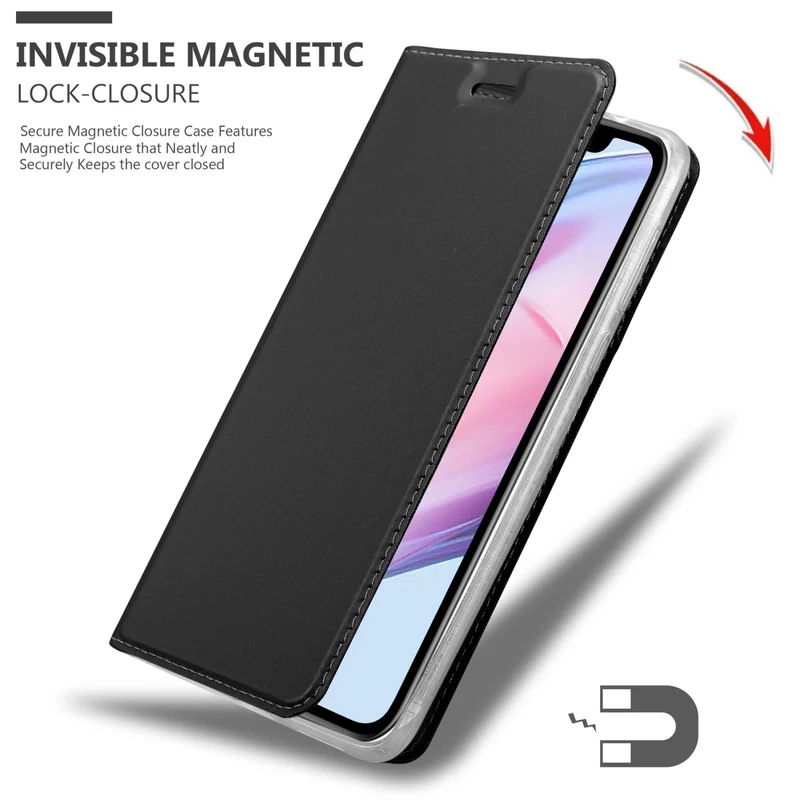 Cadorabo Hülle kompatibel mit Apple iPhone 13 MINI Schutzhülle mit Magnetverschluss, Standfunktion und Kartenfach