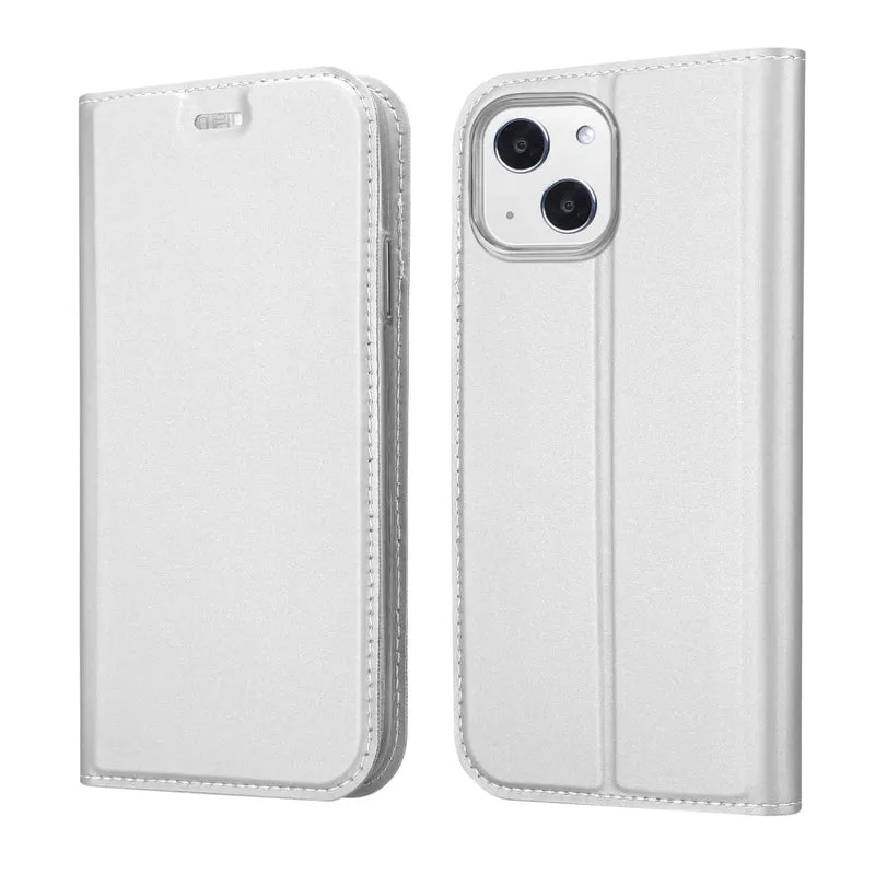 Cadorabo Hülle kompatibel mit Apple iPhone 13 MINI Schutzhülle mit Magnetverschluss, Standfunktion und Kartenfach