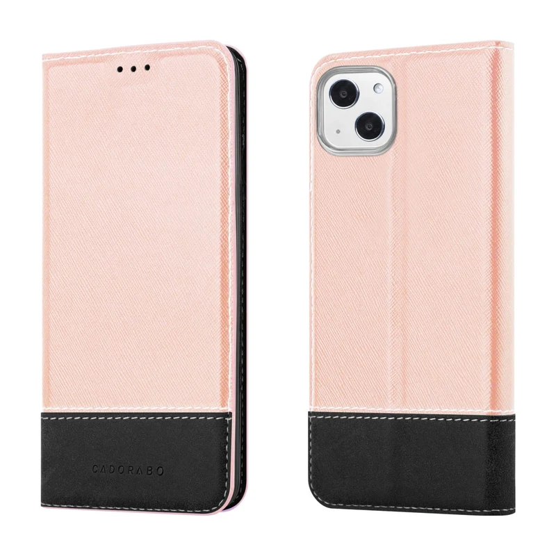Cadorabo Hülle kompatibel mit Apple iPhone 13 MINI Schutzhülle mit Magnetverschluss, Standfunktion und Kartenfach