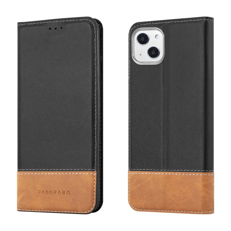 Cadorabo Hülle kompatibel mit Apple iPhone 13 MINI Schutzhülle mit Magnetverschluss, Standfunktion und Kartenfach