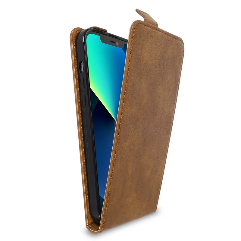 Cadorabo Hülle kompatibel mit Apple iPhone 13 PRO Schutzhülle im Flip Design aus glattem Kunstleder