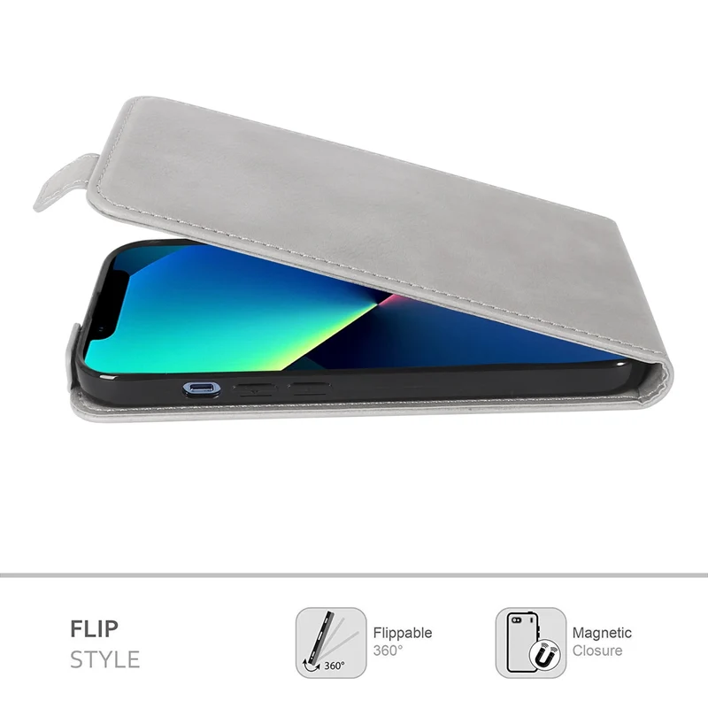 Cadorabo Hülle kompatibel mit Apple iPhone 13 PRO Schutzhülle im Flip Design aus glattem Kunstleder