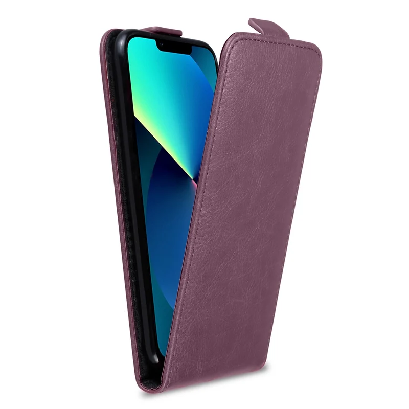 Cadorabo Hülle kompatibel mit Apple iPhone 13 MINI Schutzhülle im Flip Design aus glattem Kunstleder