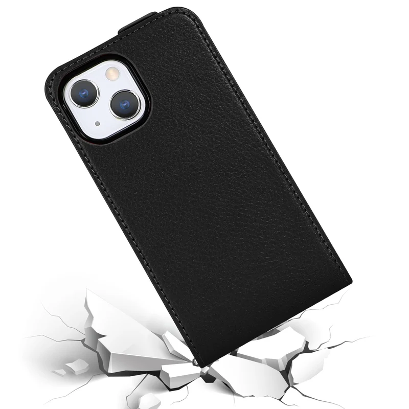 Cadorabo Hülle kompatibel mit Apple iPhone 13 MINI Schutzhülle im Flip Design aus glattem Kunstleder
