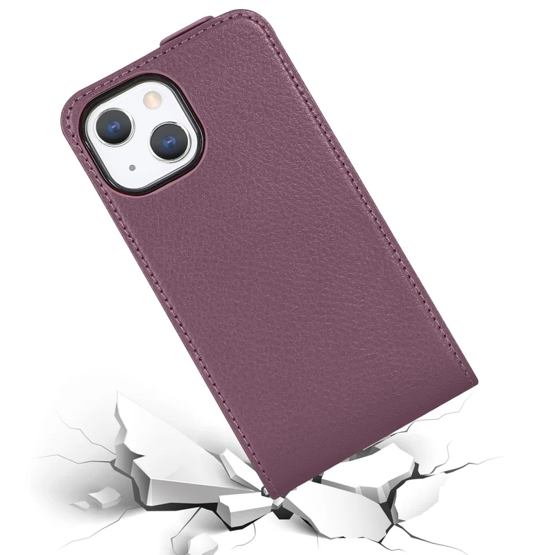 Cadorabo Hülle kompatibel mit Apple iPhone 13 MINI Schutzhülle im Flip Design aus glattem Kunstleder