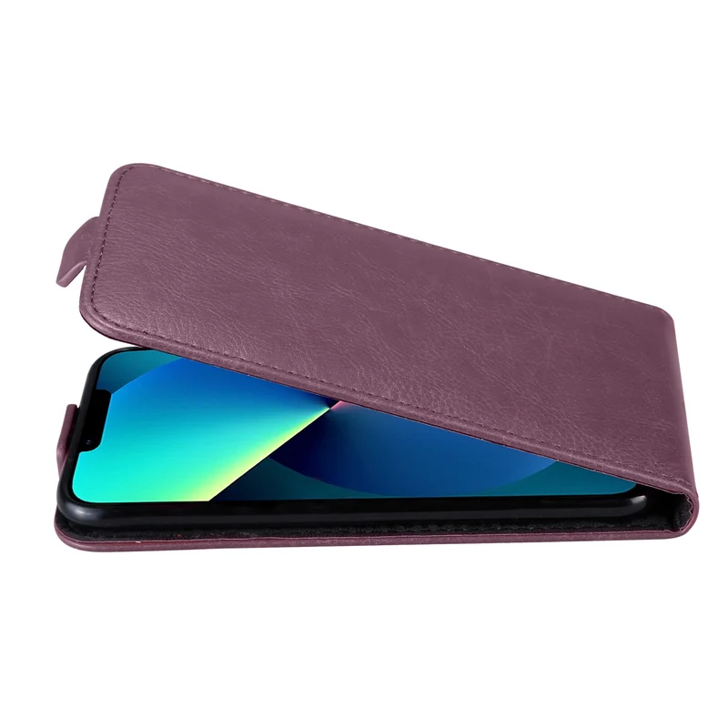 Cadorabo Hülle kompatibel mit Apple iPhone 13 MINI Schutzhülle im Flip Design aus glattem Kunstleder