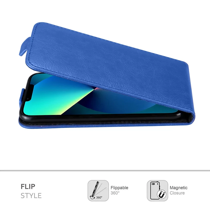 Cadorabo Hülle kompatibel mit Apple iPhone 13 MINI Schutzhülle im Flip Design aus glattem Kunstleder