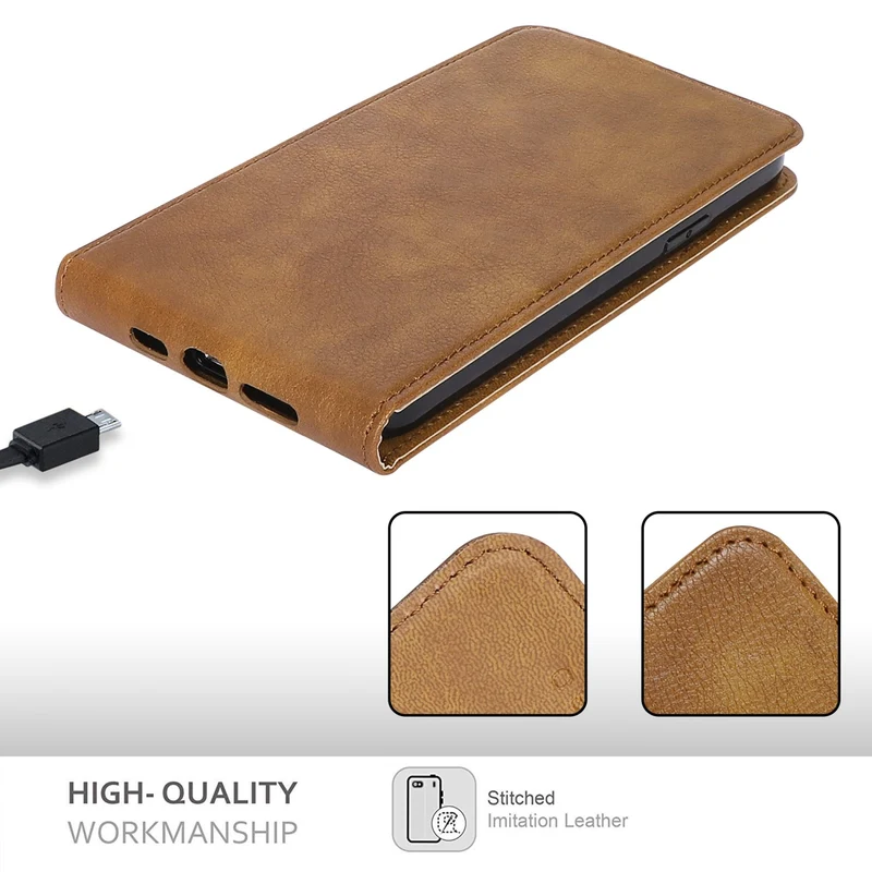 Cadorabo Hülle kompatibel mit Apple iPhone 13 MINI Schutzhülle im Flip Design aus glattem Kunstleder