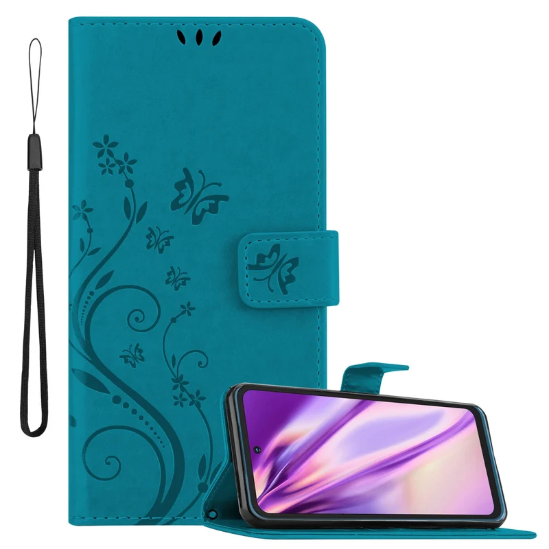 Cadorabo Hülle kompatibel mit Nokia XR20 Schutzhülle im Blumen Design mit Magnetverschluss, Standfunktion und Kartenfächern