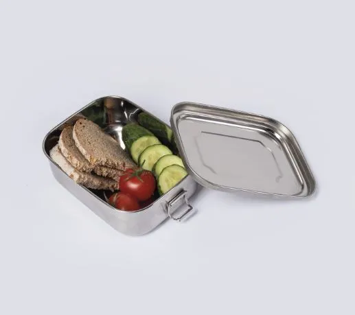 Mil-Tec Lunchbox Stainless Steel 16x13x6,2cm