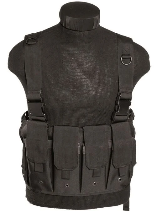 Mil-Tec Mag Carrier Chest Rig Schwarz