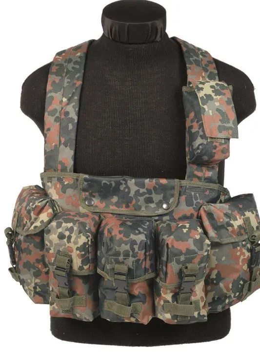 Mil-Tec Chest Rig 6-Pocket Flecktarn