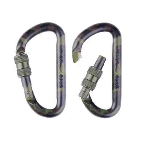 Mil-Tec Tactical Karabiner Woodland 80mm (Paar)