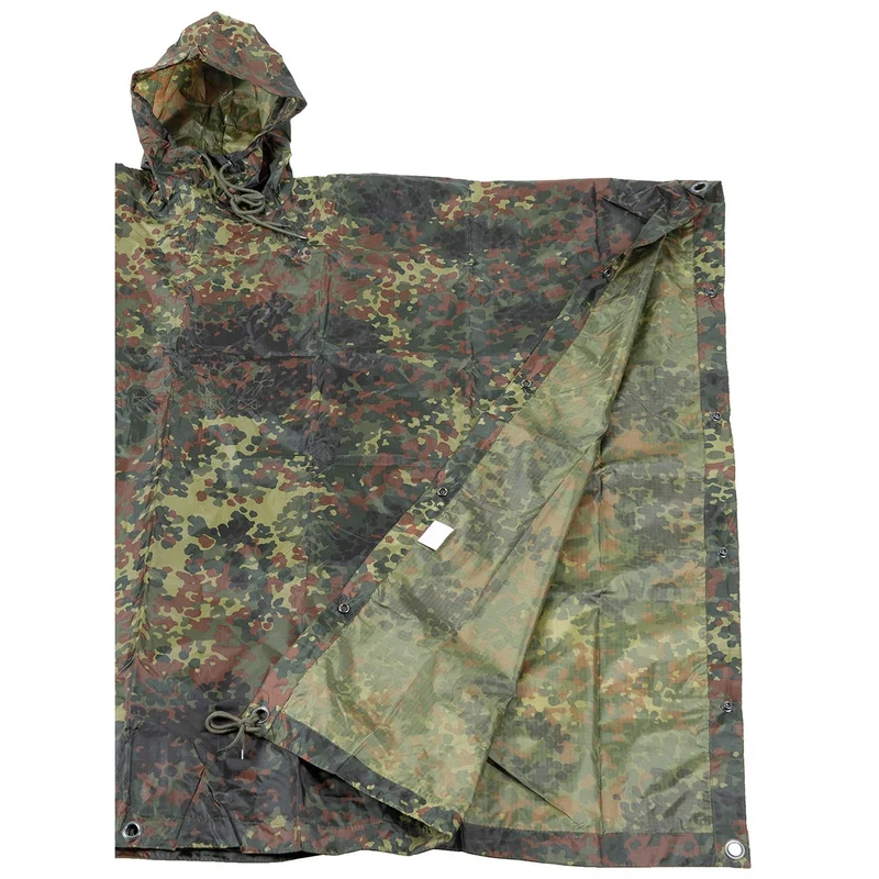BW Poncho Rip Stop Flecktarn, ca. 144 x 223 cm