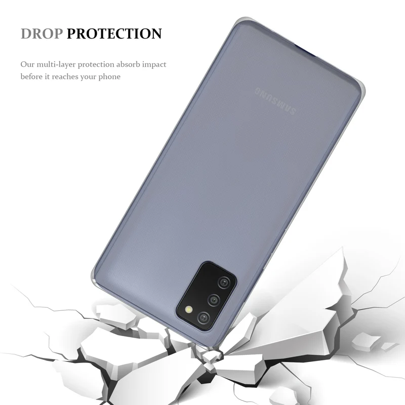 Cadorabo Hülle kompatibel mit Samsung Galaxy A03s Schutzhülle aus flexiblem TPU Silikon