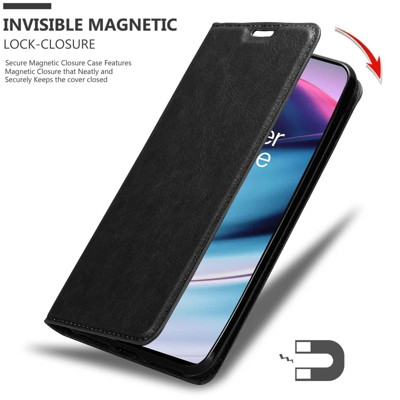 Cadorabo Hülle kompatibel mit OnePlus Nord CE 5G Schutzhülle mit Magnetverschluss, Standfunktion und Kartenfach