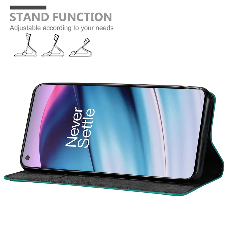 Cadorabo Hülle kompatibel mit OnePlus Nord CE 5G Schutzhülle mit Magnetverschluss, Standfunktion und Kartenfach