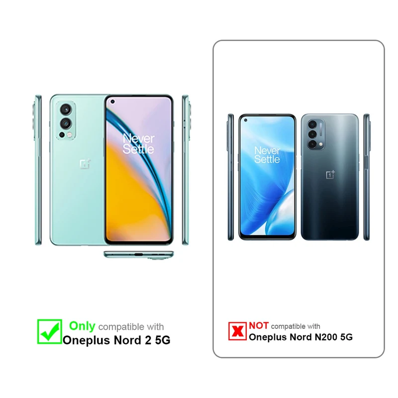 Cadorabo Hülle kompatibel mit OnePlus Nord 2 5G Schutzhülle mit Magnetverschluss, Standfunktion und Kartenfach