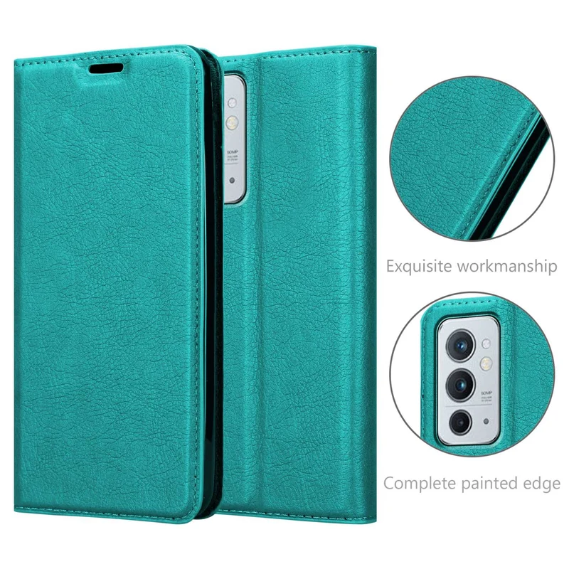 Cadorabo Hülle kompatibel mit OnePlus 9RT 5G Schutzhülle mit Magnetverschluss, Standfunktion und Kartenfach