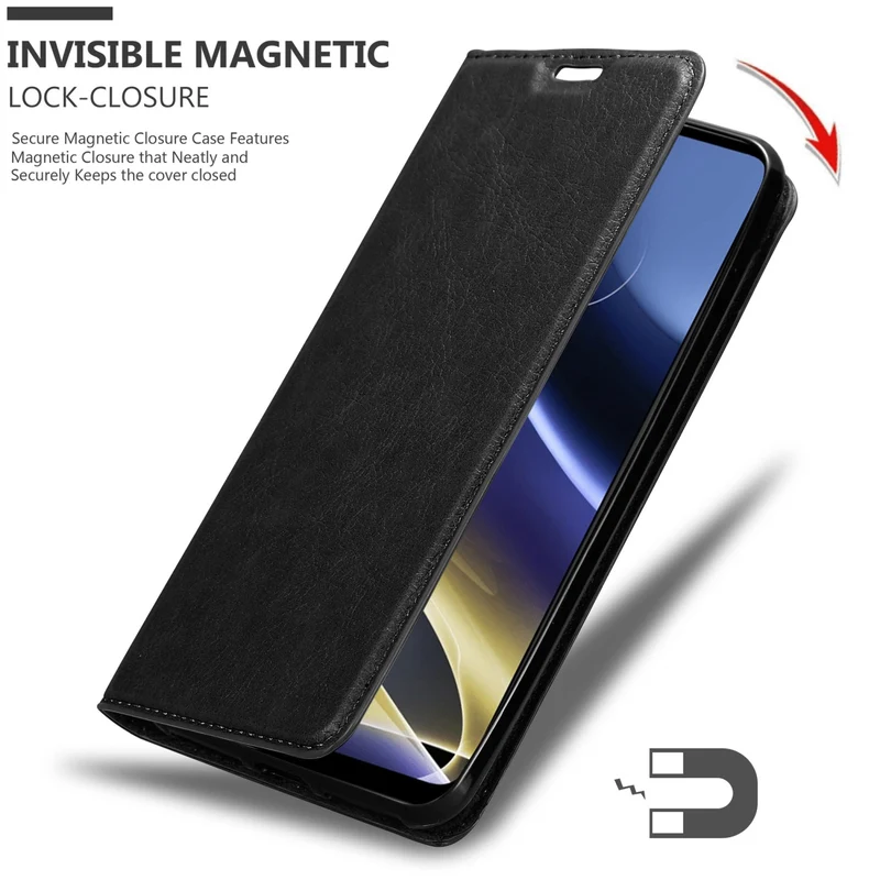 Cadorabo Hülle kompatibel mit Motorola MOTO G51 5G Schutzhülle mit Magnetverschluss, Standfunktion und Kartenfach