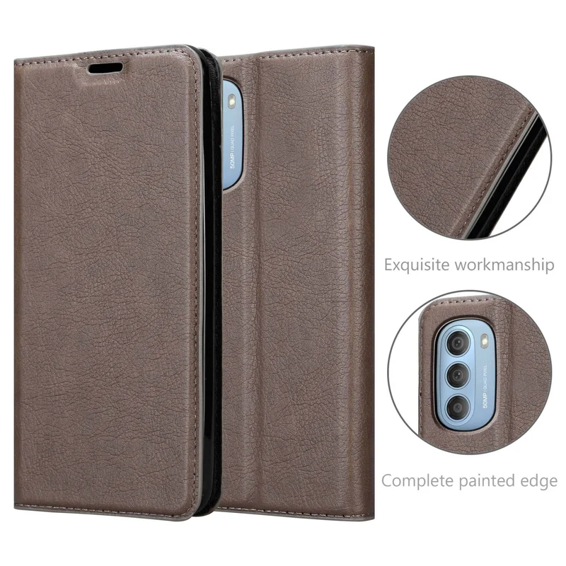 Cadorabo Hülle kompatibel mit Motorola MOTO G51 5G Schutzhülle mit Magnetverschluss, Standfunktion und Kartenfach