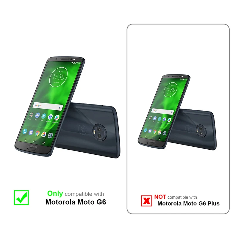 Cadorabo Hülle kompatibel mit Motorola MOTO G6 Schutzhülle im Blumen Design mit Magnetverschluss, Standfunktion und Kartenfächern