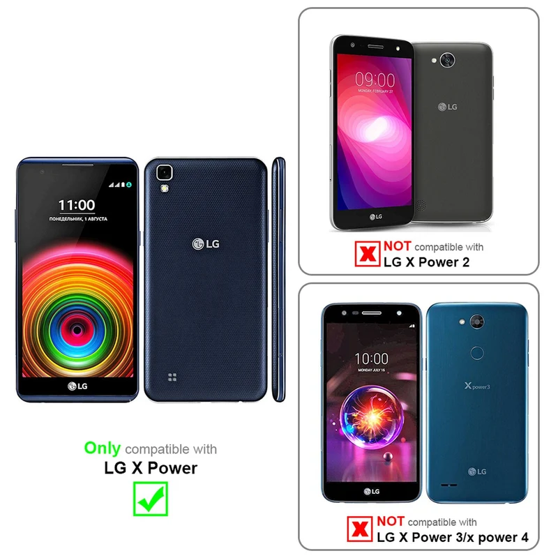 Cadorabo Hülle kompatibel mit LG X POWER Schutzhülle im Blumen Design mit Magnetverschluss, Standfunktion und Kartenfächern