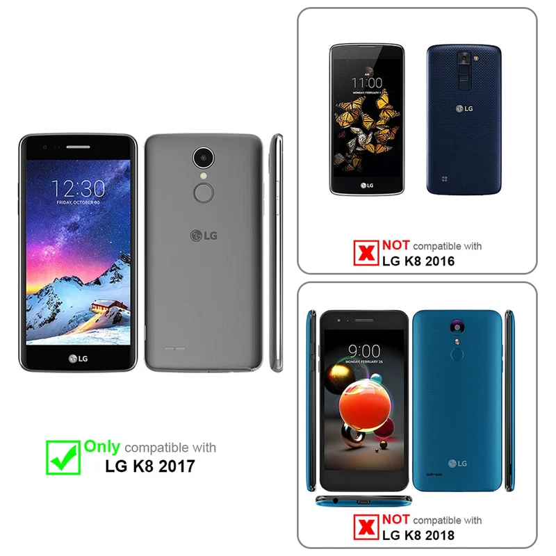 Cadorabo Hülle kompatibel mit LG K8 2017 Schutzhülle im Blumen Design mit Magnetverschluss, Standfunktion und Kartenfächern