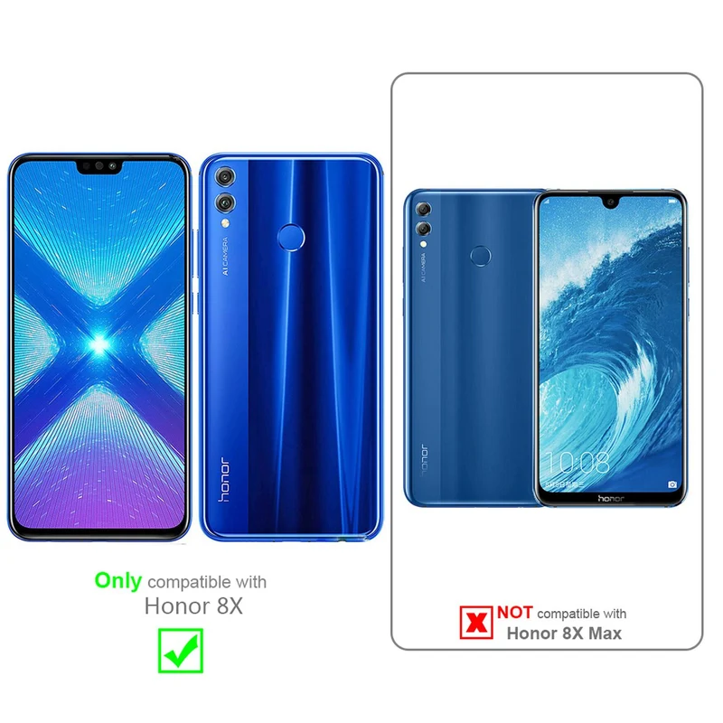 Cadorabo Hülle kompatibel mit Honor 8X Schutzhülle im Blumen Design mit Magnetverschluss, Standfunktion und Kartenfächern