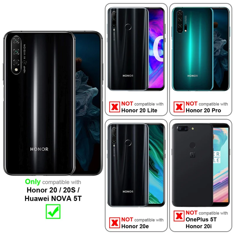 Cadorabo Hülle kompatibel mit Honor 20 / 20S / Huawei NOVA 5T Schutzhülle im Blumen Design mit Magnetverschluss, Standfunktion und Kartenfächern