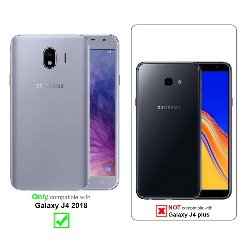Cadorabo Hülle kompatibel mit Samsung Galaxy J4 2018 Schutzhülle im Blumen Design mit Magnetverschluss, Standfunktion und Kartenfächern