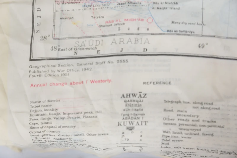 „Fluchtkarte“ – RAF 1951