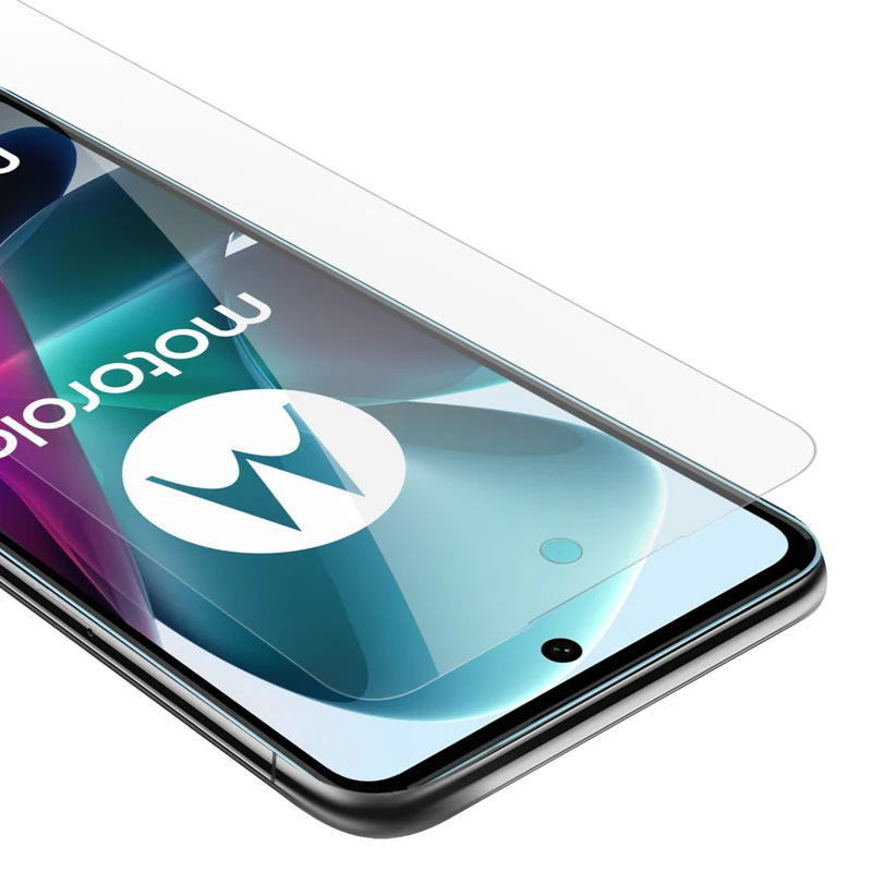 Cadorabo Panzer Folie kompatibel mit Motorola MOTO G200 5G - Schutzfolie Gehärtetes (Tempered) Display-Schutzglas in 9H Härte mit 3D Touch Kompatibilität