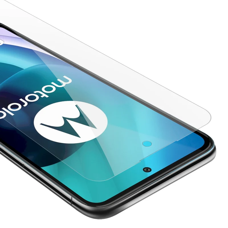 Cadorabo Panzer Folie kompatibel mit Motorola MOTO G71 5G - Schutzfolie Gehärtetes (Tempered) Display-Schutzglas in 9H Härte mit 3D Touch Kompatibilität