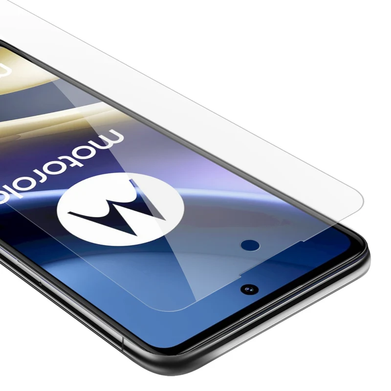 Cadorabo Panzer Folie kompatibel mit Motorola MOTO G51 5G - Schutzfolie Gehärtetes (Tempered) Display-Schutzglas in 9H Härte mit 3D Touch Kompatibilität