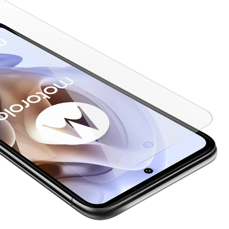 Cadorabo Panzer Folie kompatibel mit Motorola MOTO G31 / G41 - Schutzfolie Gehärtetes (Tempered) Display-Schutzglas in 9H Härte mit 3D Touch Kompatibilität
