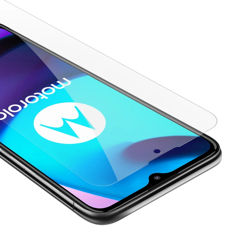 Cadorabo Panzer Folie kompatibel mit Motorola MOTO E20 / E30 / E40 - Schutzfolie Gehärtetes (Tempered) Display-Schutzglas in 9H Härte mit 3D Touch Kompatibilität