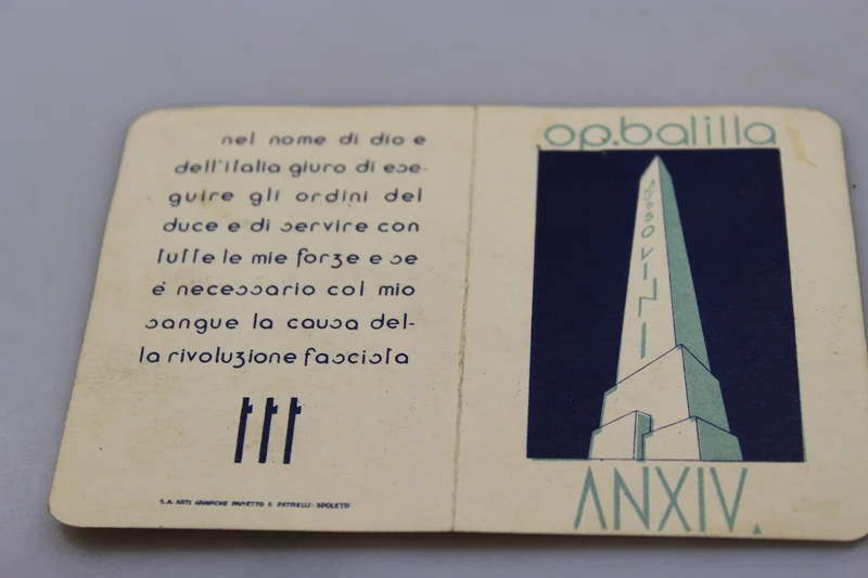 ONB „Balilla“ XIV° EF-Karte