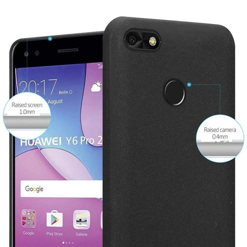 Cadorabo Hülle kompatibel mit Huawei Y6 PRO 2017 Schutzhülle aus flexiblem TPU Silikon