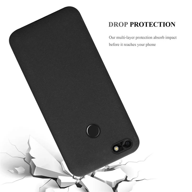 Cadorabo Hülle kompatibel mit Huawei Y6 PRO 2017 Schutzhülle aus flexiblem TPU Silikon